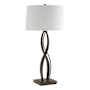 Hubbardton Forge Almost Infinity 31" Tall Buffet Table Lamp Oil Rubbed Bronze / Natural Anna