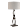Hubbardton Forge Almost Infinity 31" Tall Buffet Table Lamp Oil Rubbed Bronze / Flax