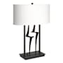 Hubbardton Forge Antasia 25" Tall Novelty Table Lamp with Customizable Fabric Shade Black / Natural Anna