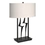 Hubbardton Forge Antasia 25" Tall Novelty Table Lamp with Customizable Fabric Shade Black / Flax