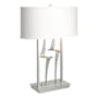 Hubbardton Forge Antasia 25" Tall Novelty Table Lamp with Customizable Fabric Shade Vintage Platinum / Natural Anna