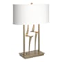 Hubbardton Forge Antasia 25" Tall Novelty Table Lamp with Customizable Fabric Shade Soft Gold / Natural Anna