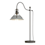 Hubbardton Forge Henry 28" Tall Gooseneck Table Lamp Dark Smoke / Vintage Platinum