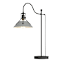 Hubbardton Forge Henry 28" Tall Gooseneck Table Lamp Black / Vintage Platinum