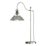 Hubbardton Forge Henry 28" Tall Gooseneck Table Lamp Sterling / Sterling