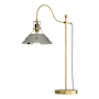 Hubbardton Forge Henry 28" Tall Gooseneck Table Lamp Modern Brass / Sterling