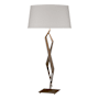 Hubbardton Forge Facet 34" Tall Buffet Table Lamp Bronze / Flax