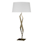 Hubbardton Forge Facet 34" Tall Buffet Table Lamp Soft Gold / Natural Anna