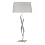 Hubbardton Forge Facet 34" Tall Buffet Table Lamp Sterling / Flax