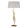 Hubbardton Forge Facet 34" Tall Buffet Table Lamp Modern Brass / Flax