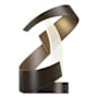Hubbardton Forge Encounter 15" Tall LED Novelty Table Lamp with Customizable Glass Shade Oil Rubbed Bronze