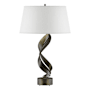 Hubbardton Forge Folio 26" Tall Buffet Table Lamp Dark Smoke / Natural Anna