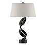 Hubbardton Forge Folio 26" Tall Buffet Table Lamp Black / Flax