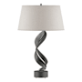 Hubbardton Forge Folio 26" Tall Buffet Table Lamp Natural Iron / Flax