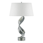 Hubbardton Forge Folio 26" Tall Buffet Table Lamp Vintage Platinum / Natural Anna