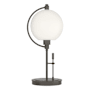 Hubbardton Forge Pluto 20" Tall Buffet Table Lamp Dark Smoke / Opal
