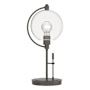 Hubbardton Forge Pluto 20" Tall Buffet Table Lamp Dark Smoke / Clear