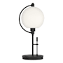 Hubbardton Forge Pluto 20" Tall Buffet Table Lamp Black / Opal