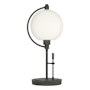 Hubbardton Forge Pluto 20" Tall Buffet Table Lamp Natural Iron / Opal