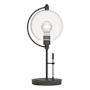 Hubbardton Forge Pluto 20" Tall Buffet Table Lamp Natural Iron / Clear