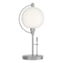 Hubbardton Forge Pluto 20" Tall Buffet Table Lamp Vintage Platinum / Opal