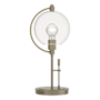 Hubbardton Forge Pluto 20" Tall Buffet Table Lamp Soft Gold / Clear