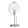 Hubbardton Forge Pluto 20" Tall Buffet Table Lamp Sterling / Clear Glass