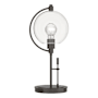 Hubbardton Forge Pluto 20" Tall Buffet Table Lamp Oil Rubbed Bronze / Clear Glass