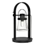 Hubbardton Forge Erlenmeyer 20" Tall Accent Table Lamp Black / Clear