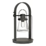 Hubbardton Forge Erlenmeyer 20" Tall Accent Table Lamp Natural Iron / Clear