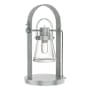 Hubbardton Forge Erlenmeyer 20" Tall Accent Table Lamp Vintage Platinum / Clear