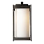 Hubbardton Forge Cela 14" Tall Outdoor Wall Sconce Coastal Oil Rubbed Bronze / Opal