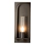 Hubbardton Forge Triomphe 24" Tall Outdoor Wall Sconce Oil Rubbed Bronze / Opal