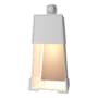 Hubbardton Forge Revere 19" Tall Outdoor Wall Sconce White / Coastal Burnished Steel