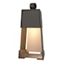 Hubbardton Forge Revere 19" Tall Outdoor Wall Sconce Coastal Dark Smoke / Coastal Burnished Steel