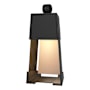 Hubbardton Forge Revere 19" Tall Outdoor Wall Sconce Coastal Black / Coastal Burnished Steel
