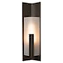 Hubbardton Forge Summit 34" Tall Outdoor Wall Sconce Oil Rubbed Bronze / Frosted