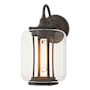 Hubbardton Forge Fairwinds 12" Tall Outdoor Wall Sconce Coastal Dark Smoke