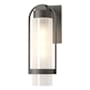 Hubbardton Forge Alcove 16" Tall Outdoor Wall Sconce Coastal Natural Iron / Frosted