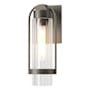 Hubbardton Forge Alcove 16" Tall Outdoor Wall Sconce Coastal Dark Smoke / Clear