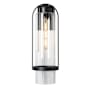 Hubbardton Forge Alcove 23" Tall Outdoor Wall Sconce Coastal Black / Clear
