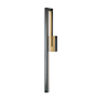 Hubbardton Forge Edge 32" Tall LED Outdoor Wall Sconce Coastal Dark Smoke / Seedy