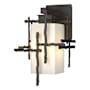 Hubbardton Forge Tura 14" Tall Outdoor Wall Sconce Coastal Dark Smoke