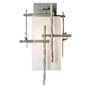 Hubbardton Forge Tura 16" Tall Outdoor Wall Sconce Coastal Burnished Steel