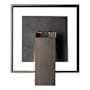 Hubbardton Forge Shadow Box 12" Tall Outdoor Wall Sconce Coastal Oil Rubbed Bronze / Slate / Clear