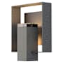 Hubbardton Forge Shadow Box 12" Tall Outdoor Wall Sconce Coast Natural Iron / Coast Oil Rubbed Bronze