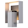 Hubbardton Forge Shadow Box 12" Tall Outdoor Wall Sconce Coast Burnished Steel / Coast Oil Rubbed Bronze