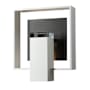 Hubbardton Forge Shadow Box 12" Tall Outdoor Wall Sconce Coastal White / Coastal Black / Clear Glass