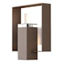 Hubbardton Forge Shadow Box 12" Tall Outdoor Wall Sconce Coastal Bronze / Coastal White / Clear Glass