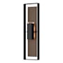 Hubbardton Forge Shadow Box 2 Light 45" Tall Outdoor Wall Sconce Coastal Black / Coastal Bronze / Clear Glass